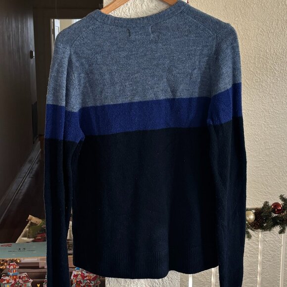 Old Navy Blue Colorblock Sweater, Size Large Tall - Picture 3 of 4